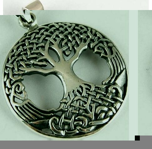Cleo Pendant Silver Tree Celtic In Circle