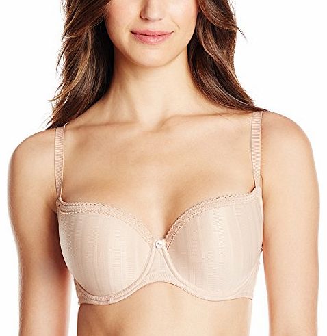 Cleo Womens Maddie Balconnet Full Cup Plain Everyday Bra, Beige (Nude), 30F