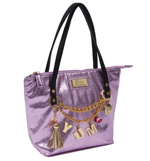 Pink Barbie Shopper Bag with Charms from Clippy