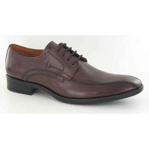 Cloggs Leather Lace Up Shoe - Mid Brown