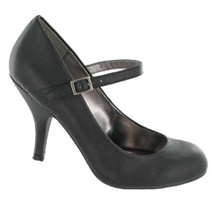 Cloggs Mary Jane High Heel - Black Patent