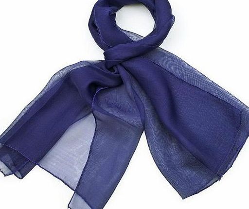Cloud 9 Chiffon Scarves Various Colour (Navy)