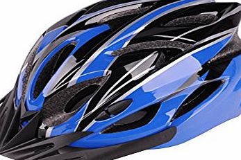 Cloudwal Mens Womens H-012 EPS/PU Foam Inside Material Bicycle Cycling Ultralight Road Mountain Bike Helmet 52-60CM Size Blue/Grey