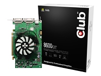 Club 3D 8600GT Overclocked Edition - graphics adapter - GF 8600 GT - 512 MB