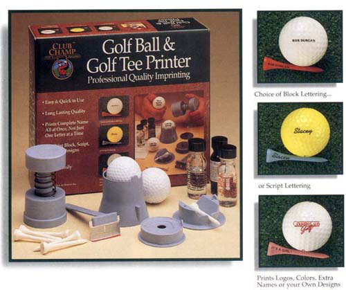 Club Champ Golf Ball and Golf Tee Printer