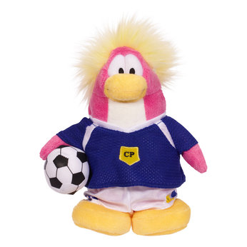 Club Penguin 6.5` Soccer Girl Soft Toy