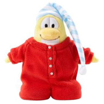 Club Penguin 6.5` Soft Toy - Red Pyjama