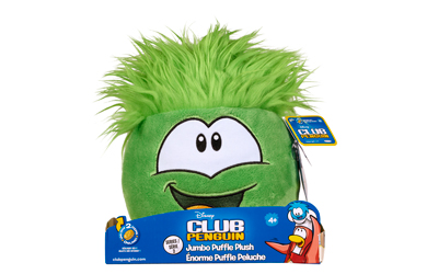 Club Penguin Jumbo Green Puffle Soft Toy