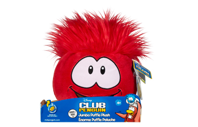 Penguin Jumbo Red Puffle Soft Toy