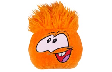 Penguin Orange Jumbo Puffle Soft Toy -