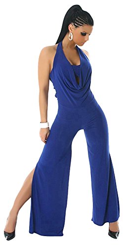 ``Laura`` by CWG - All in 1 Ladies Beautiful Jumpsuit/Catsuit with Bandeau - COLOUR: BLUE - SIZE: SMALL (Inside Leg 32`` / Bust 32``-34`` / Waist 26``-27`` / Hips 36``-37``) Please check measurements carefully