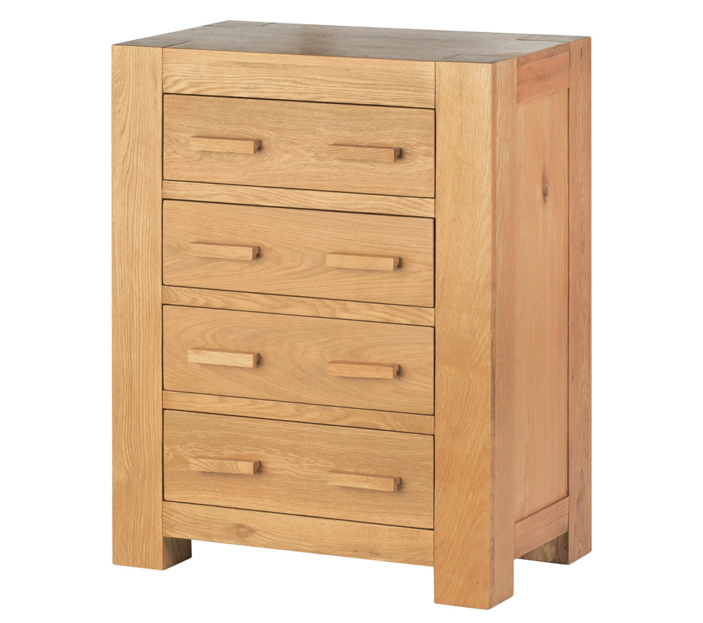 2 Coast chunky oak 4 drawer chest