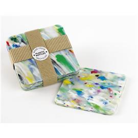 coasters 4 Pack - Recycled Plastic Bottles