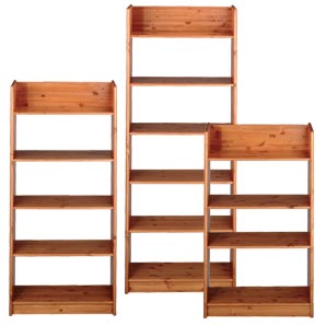 Bookcase- Pine- 5 Shelf