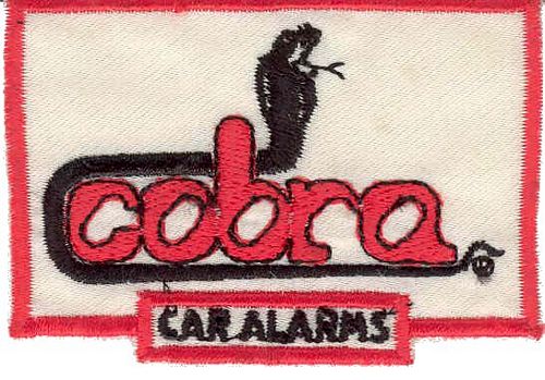 COBRA Car Alarms Patch (6cm x 4cm)