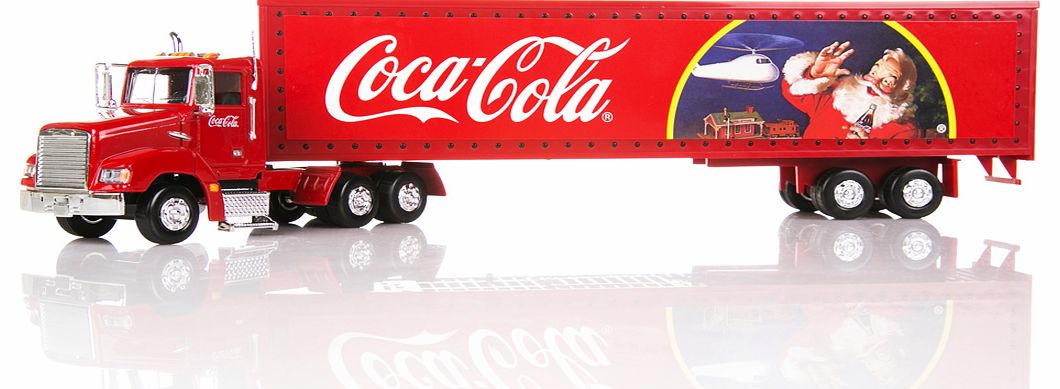 Coca-Cola Christmas Truck With Light Up Trailer