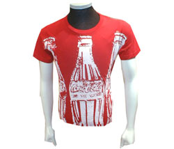 Coca-Cola Cola bottle print front t-shirt