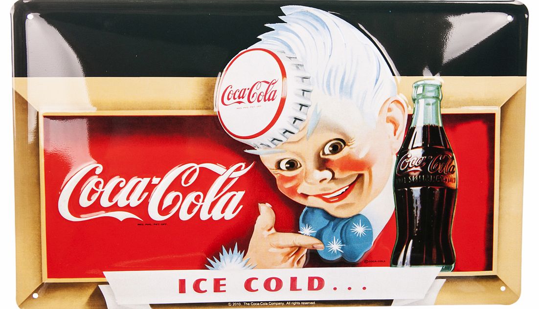 Coca-Cola Sprite Boy 20 x 30cm 3D Embossed Plaque