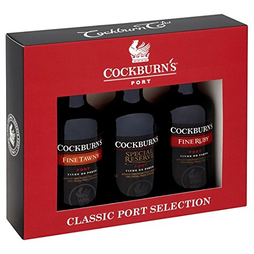 Cockburns Classic Port Selection Gift set of 3x5cl Miniatures (Special Reserve, Fine Tawny, Fine Ruby)