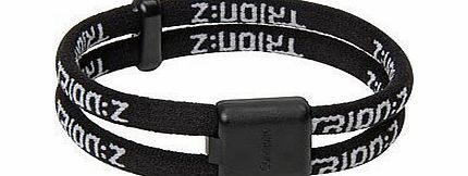 Colantotte Trion:Z DUAL LOOP Ionic amp; Magnetic Bracelet - All Black - Extra Large 22cm