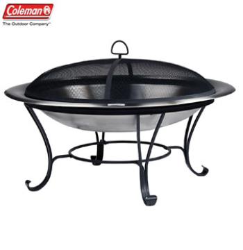 Coleman Round Stainless Steel Fireplace