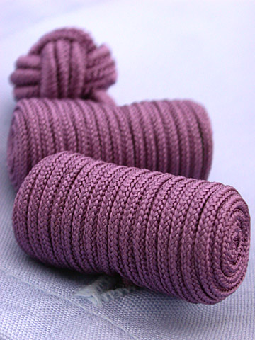 Lilac Knotted Barrel Cufflinks