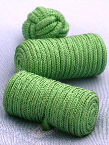 Coles Mint Knotted Barrel Cufflinks