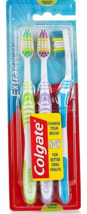 Colgate Extra Clean Toothbrush Triple Pack