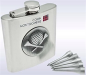 Colin Montgomerie Steel Hip Flask Set CMGGHFD