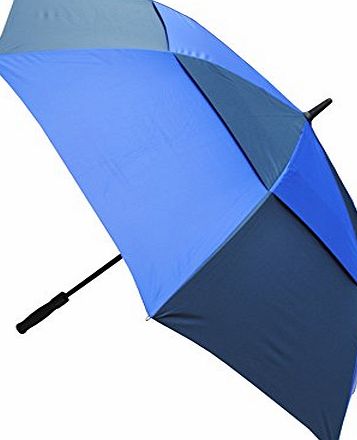 COLLAR AND CUFFS LONDON - Windproof EXTRA STRONG - StormDefender XL - Golf Umbrella - Vented Canopy - HIGHLY ENGINEERED TO COMBAT INVERSION DAMAGE - Automatic Open - Large - Royal and Navy Blue