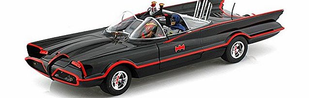 Collectable Diecast 1966 TV Series Batmobile w/ Batman amp; Robin Figures Elite Edition 1/18