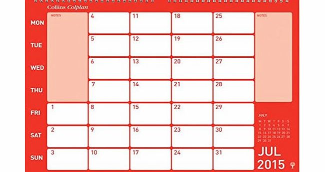 Collins Colplan A4 Memo Calendar for 2015