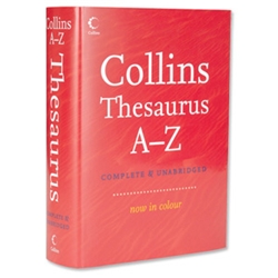 Collins Harper Collins Thesaurus Hardback A-Z Large Ref