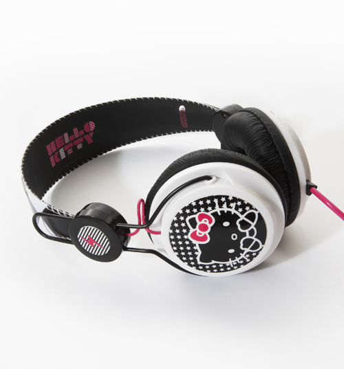 Hello Kitty Black And White Comic Pop Headphones