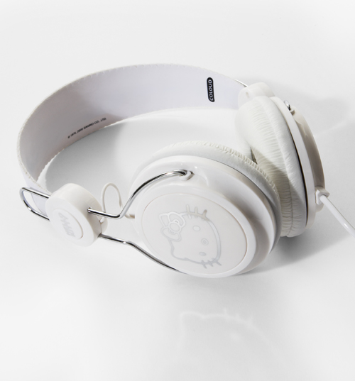 Hello Kitty White and Silver Headphones from