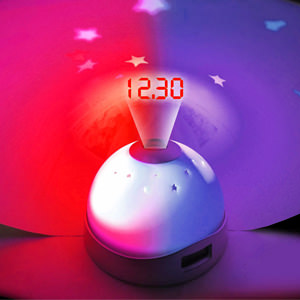 Colour Changing Star Projector Alarm Clock