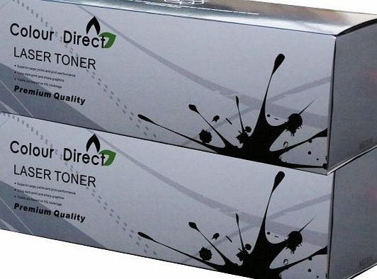 Colour Direct 2 X ColourDirect Toner Cartridge for Brother DCP-1510 DCP-1512 DCP-1610W HL-1110 HL-1112 HL-1210W MFC-1810 MFC-1910W printers - Black