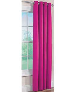 Colour Match Lima Fuchsia Eyelet Curtains - 90 x