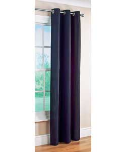 Lima Ring Top Black Curtains - 90 x