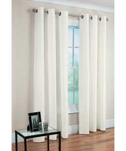 Lima Ring Top Cream Curtains - 46 x