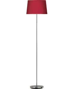 Colour Match Tapered Floor Lamp - Poppy Red