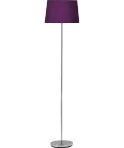 Colour Match Tapered Floor Lamp - Purple Fizz