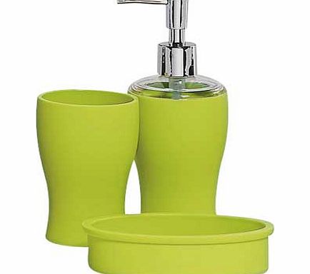 ColourMatch Bathroom Accessories Set - Apple Green