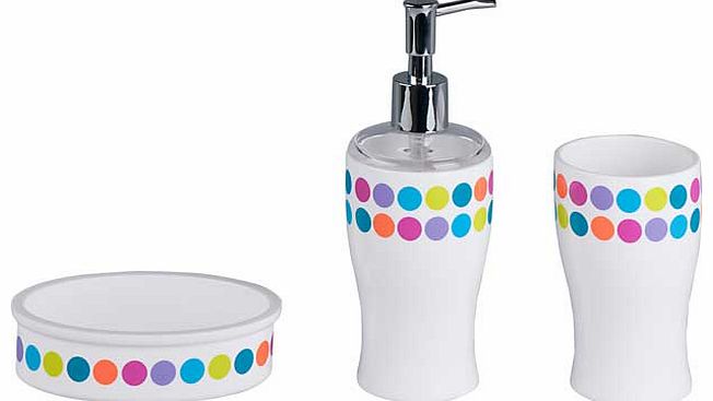 ColourMatch Bathroom Accessories Set - Spots