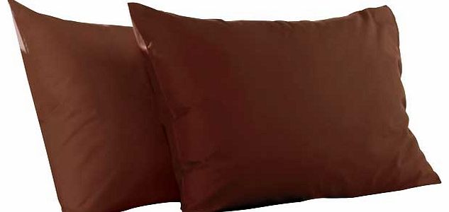 ColourMatch Chocolate Housewife Pillowcase - 2