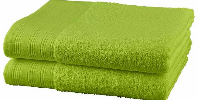 Pair of Bath Towels - Apple Green