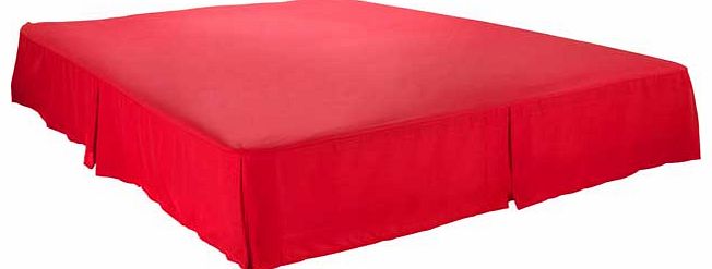 Poppy Red Valance - Double