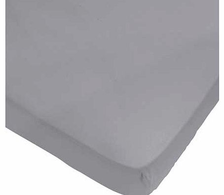 Smoke Grey Fitted Sheet - Double