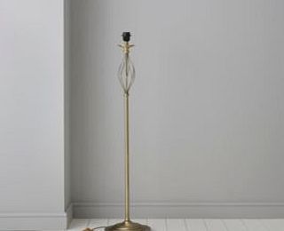 Eliza Swirl Antique Brass Effect Floor Lamp Base