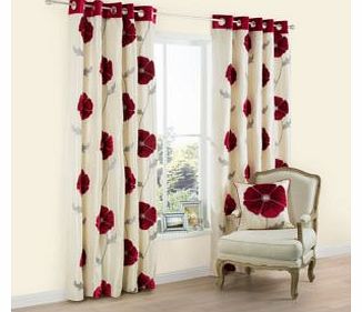 Lilium Eyelet Curtains (W)2.28m (L)2.28m